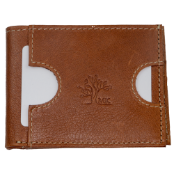 Mały brązowy skórzany portfel